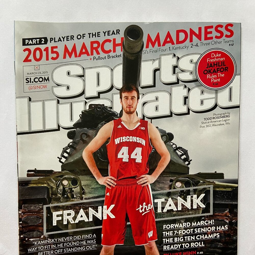 Sports Illustrated Magazine 3/23/2015 Frank "The Tank" Kaminsky Cover No Label